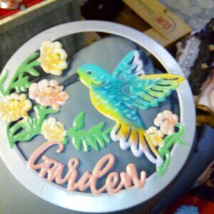 PRETTY BIRD GARDEN SIGN final price no discounts!!!!!